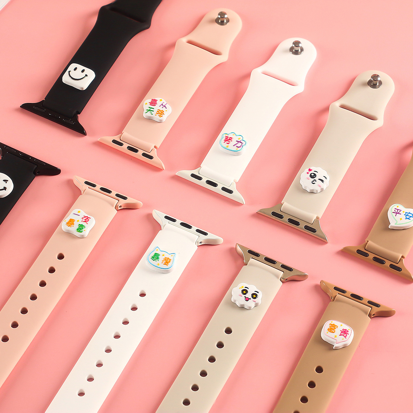 New Magnetic Silicone Watch Strap Suitable for Apple Watches9 Watch Strap Xiaomi Watch Strap Luxury Accessories Set
