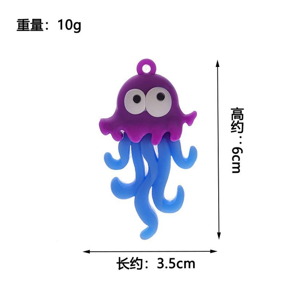 Ocean World Purple Octopus (with lines and balls)