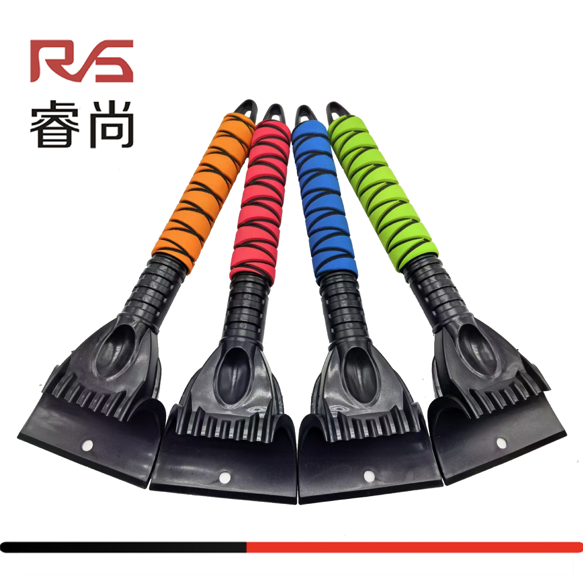 Pala de nieve desmontable multifunción, plástico resistente para hielo