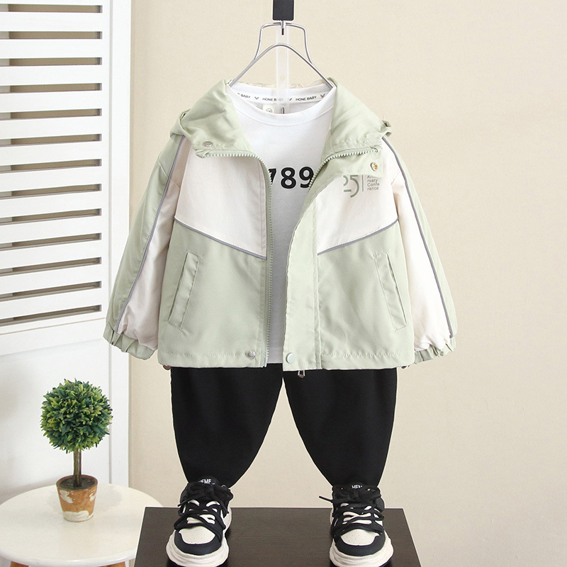 6346 Ropa para niños Chaquetas de otoño para niños Chaquetas de estilo occidental para niños Chaquetas de primavera y otoño 2025 Chaquetas para niños nuevos