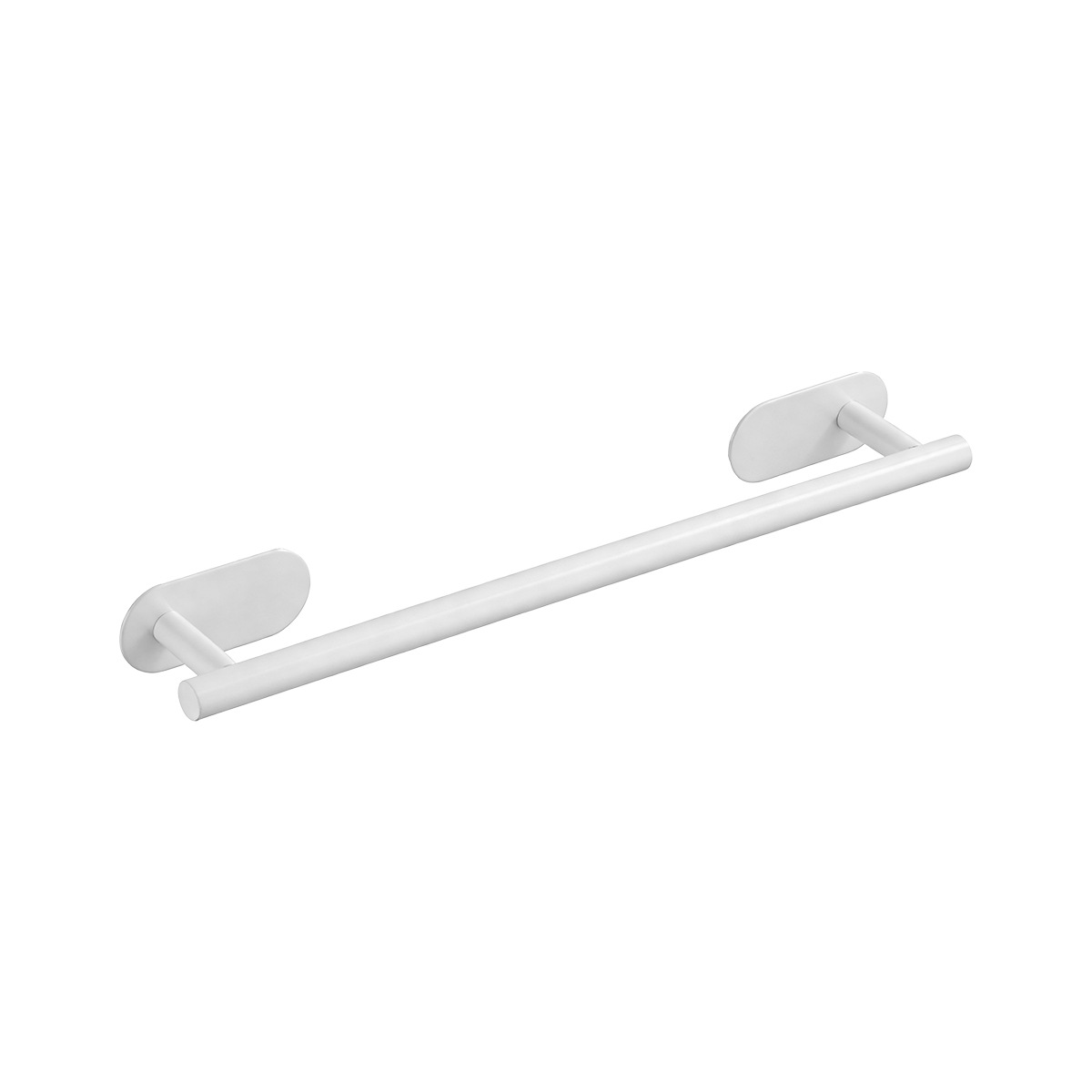 Toallero de acero inoxidable 304 sin perforación, barra colgante para baño, accesorios de baño, toallero de una sola capa, transfronterizo