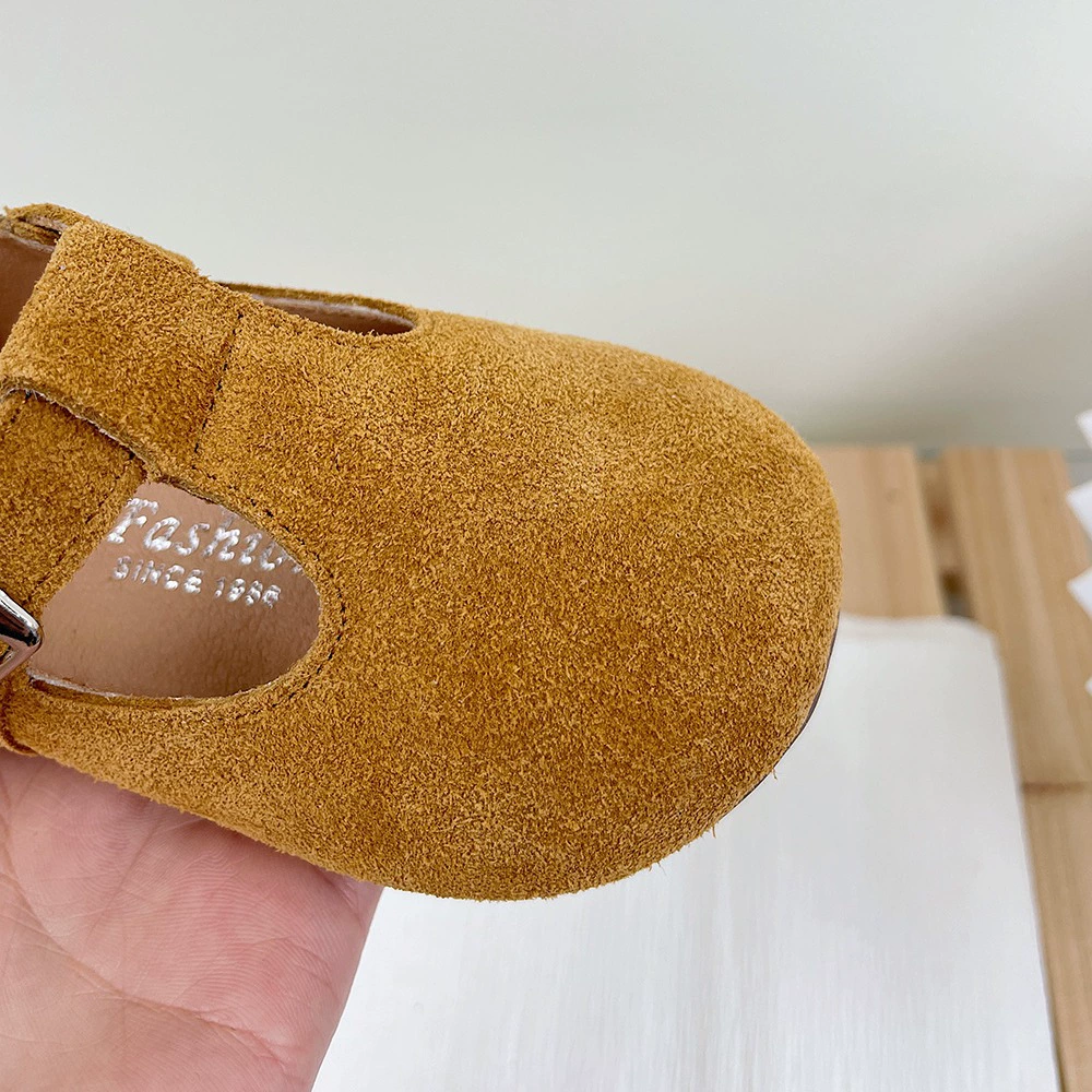 Детские обувь на пряжке T-strap, мягкая подошва, принцессы стиль, размеры 11.5–15.5 см