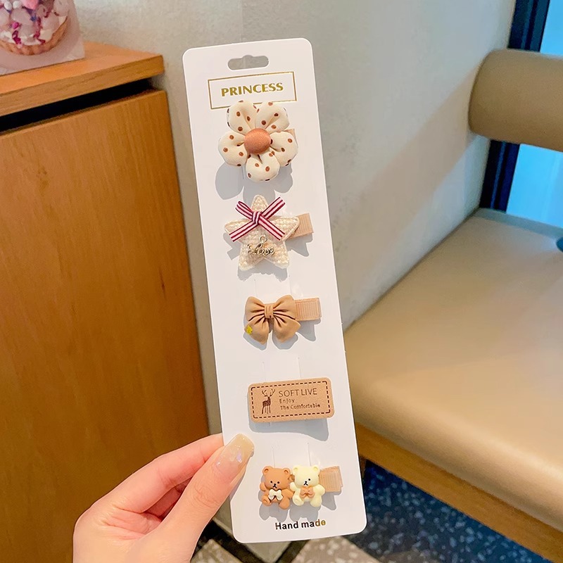 Niños velcro pegatinas de cabello para bebés lindos no dañados pegatinas de frangeo frente lateral broche de sudor broche de cabello