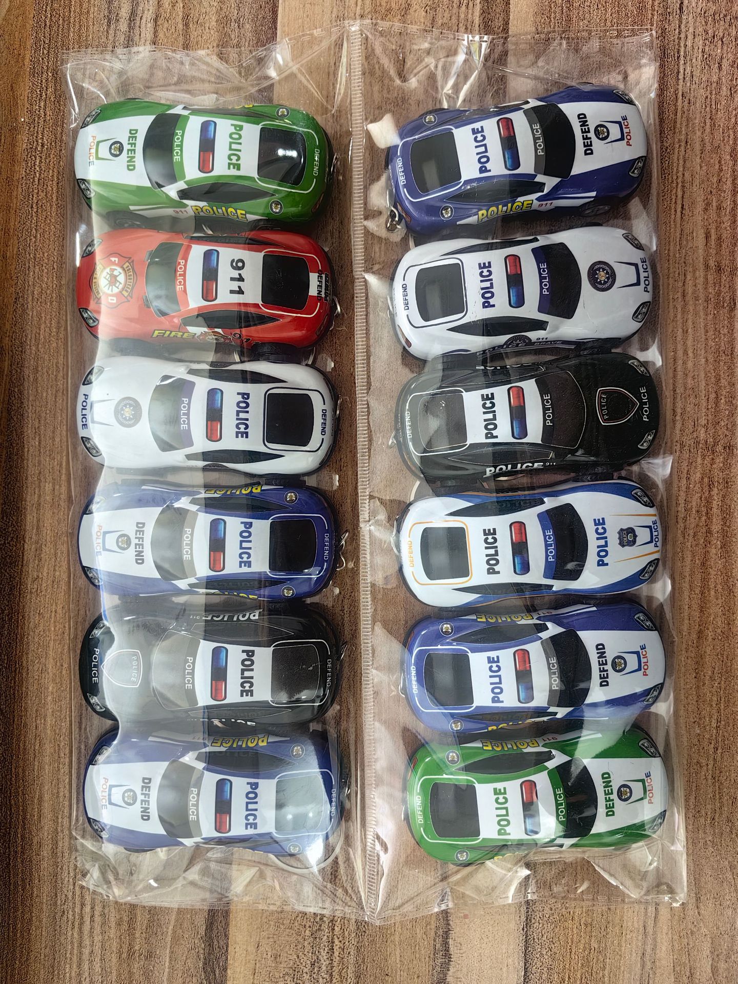 Bolsas OPP personalizadas -8.6CM estilo rally llavero 12 (100 juegos de pedido mínimo)