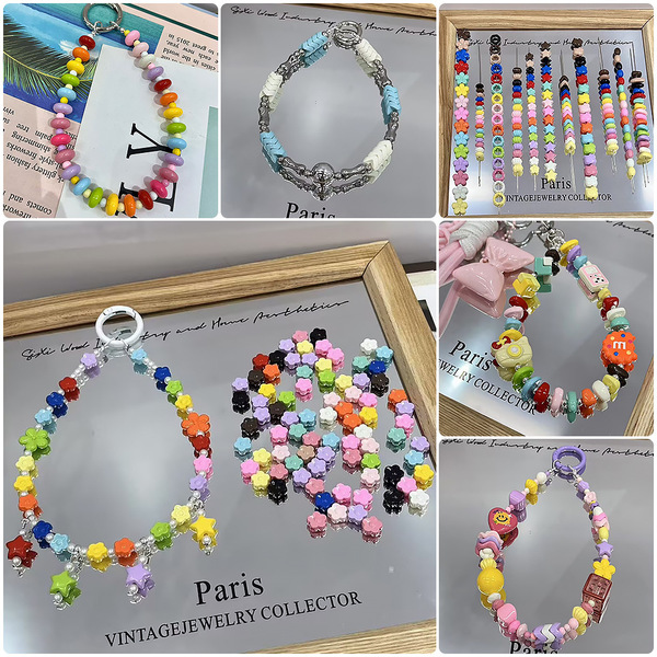 Acrylic double-sided beads