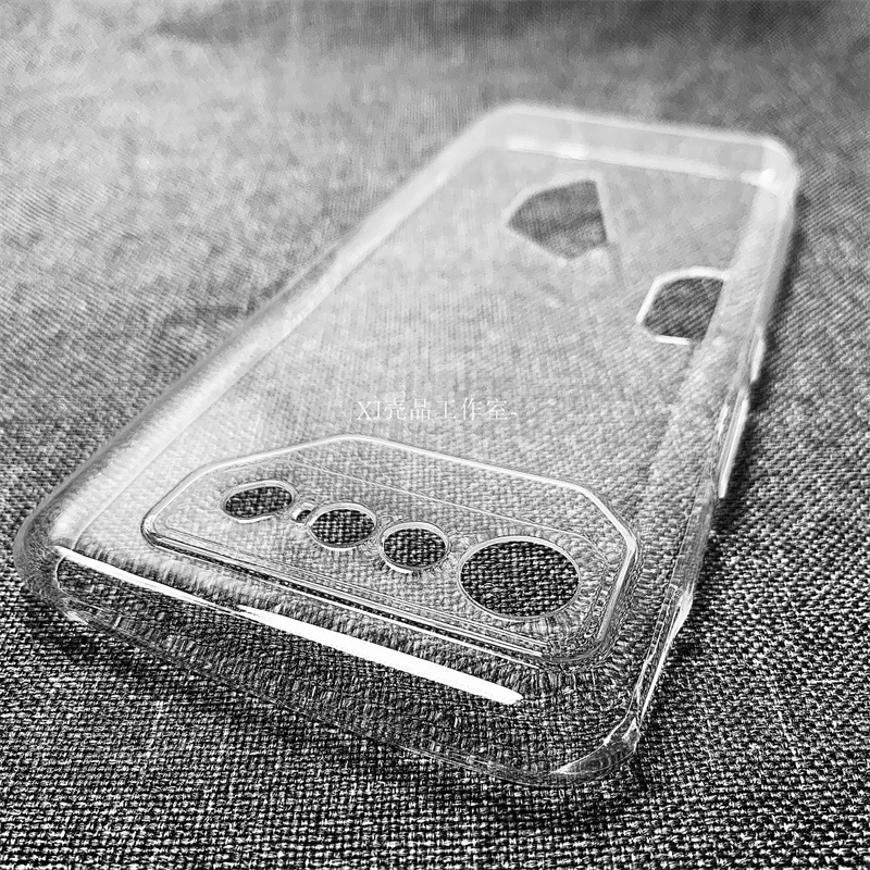 Transparent and Simple, Suitable for Asus Rog7 Mobile Phone Case, Ultra-Thin Clear Water Case, Silicone Soft Shell, Anti-Fall, All-Inclusive Arc Edge for Men and Women