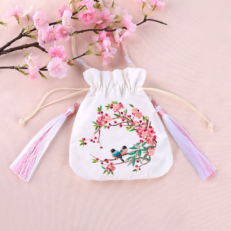 Bordado DIY auto bordado hecho a mano para principiantes Fan material de bordado paquete de bordado Su estilo antiguo Wang Zhi