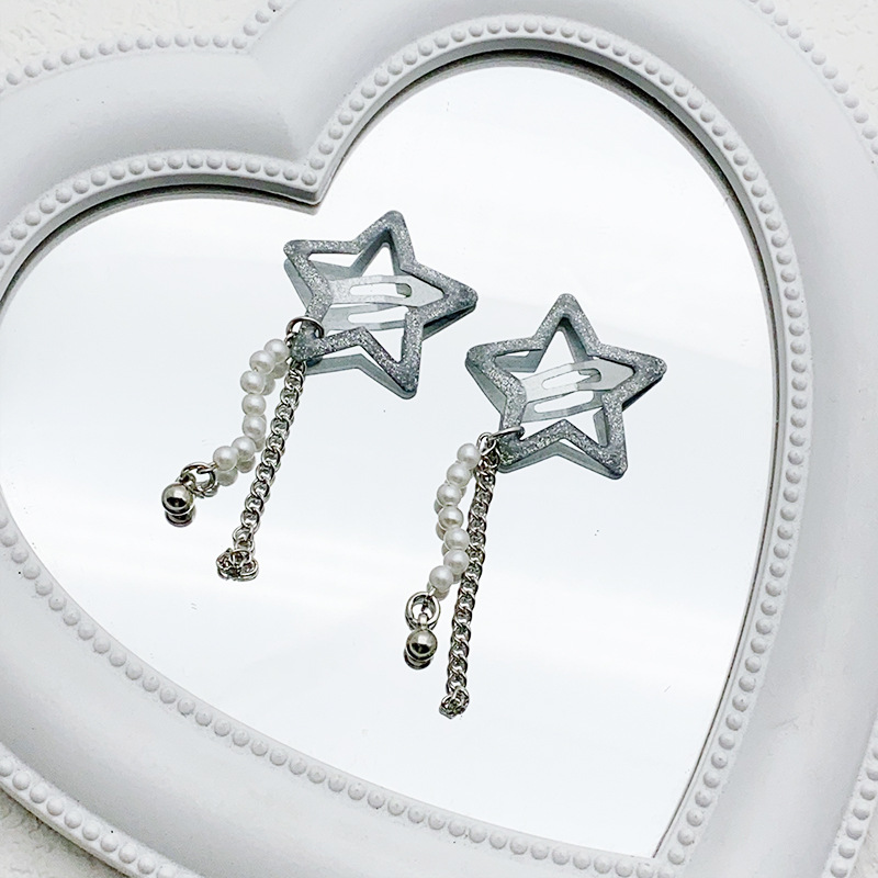 Alloy Material Star Pattern IG Style Y2K Women's Star Alloy Charm Hair Clips