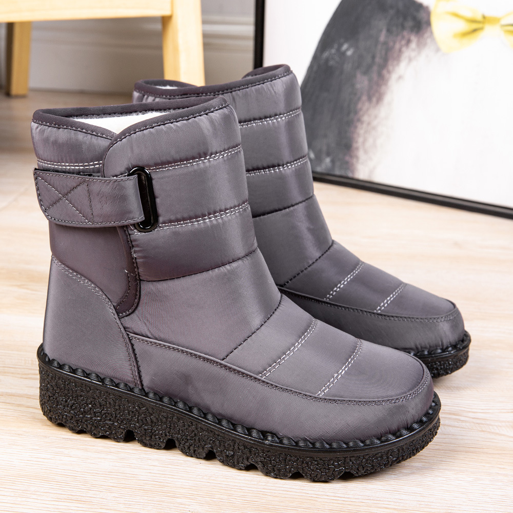 Nuevo invierno transfronterizo calentamiento hombre gran botas de nieve zapatos de altura impermeables para mujeres pareja zapatos de edad avanzada zapatos de caminar