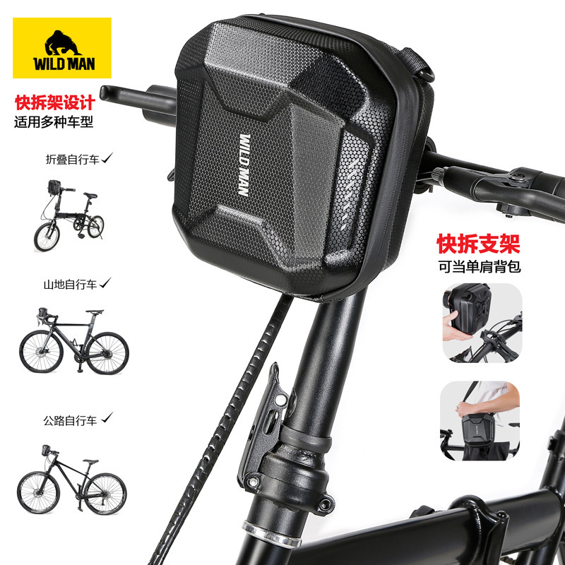 WILD MAN/WILD Folding Biker Head Bag EVA Hard Shell Mountain Biker Pack Quick Disassemble Head Bag Cross Border