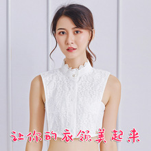 韩国装饰假领子女秋冬新款百搭唯美衬衣领蕾丝假领子