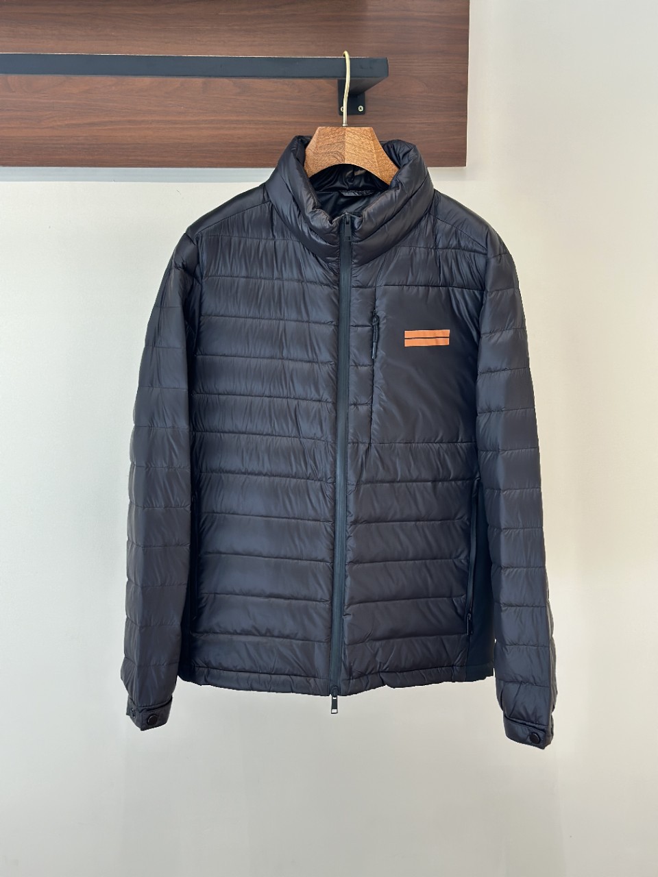 Zeg Jiani Ez Men's Sub-Glossy Stand-Up Collar down Jacket Double-Layer Liner with Sealed Seal Windproof and Waterproof