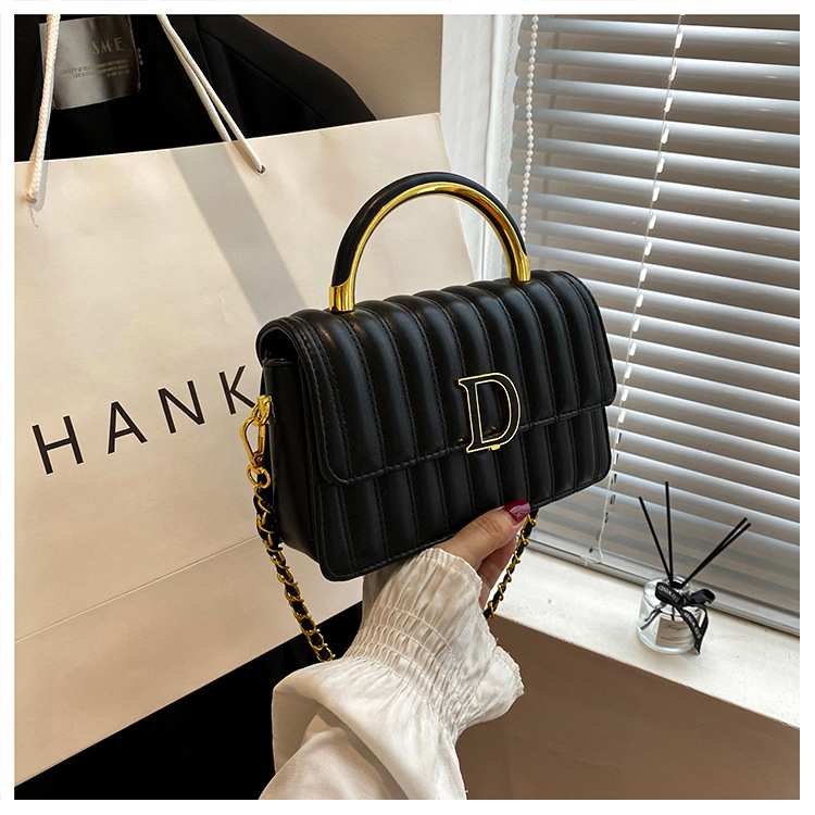 Hochwertige, leichte, luxuriöse, weiche Ledertasche mit bestickter Kette, kleine, duftende Tasche für Damen, vielseitige, modische Textur, One-Shoulder-Crossbody-Handtasche_voghion.com