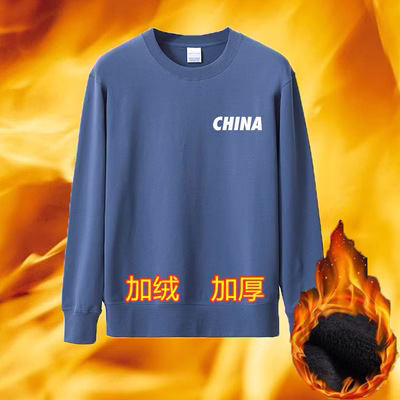 Demi-season trend thin sweatshirt with a round collar