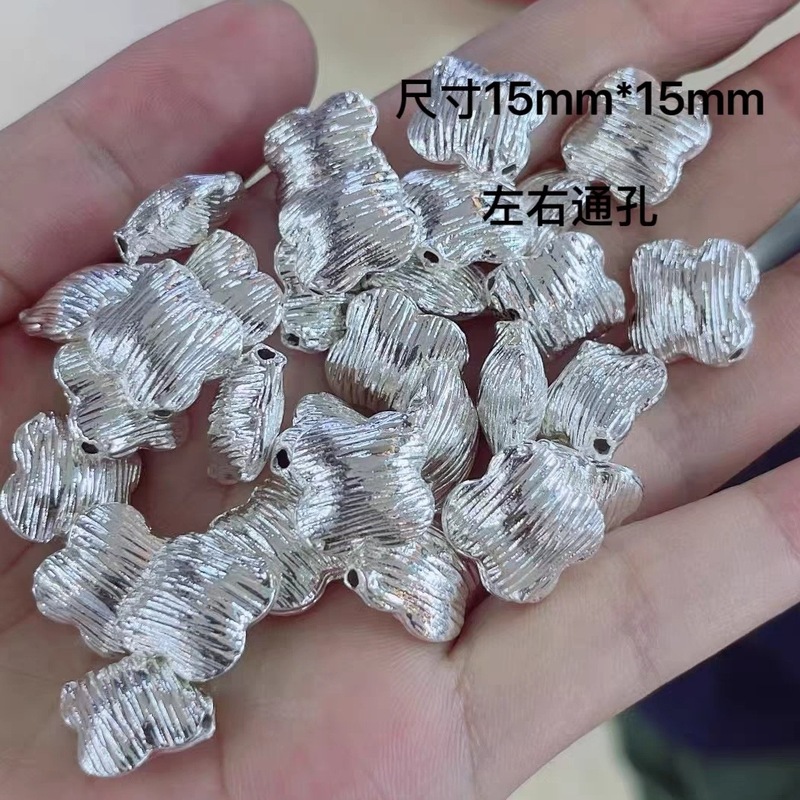 14k包金保色水晶diy配件海星爱心隔珠隔片手链项链串珠手工饰品|undefined