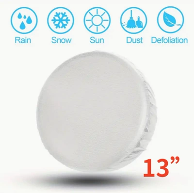 Universal for Car Trailer Spare wheel cover - white-thickened-tire-cover-pull-rod-bag-13inch-s58-60cm-thickened-good-quality