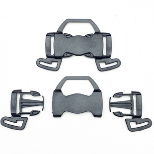In stock direct selling plastic buckle children's safety seat five-point safety buckle webbing adjustable strap multi-direction buckle
