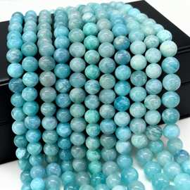 5A天河石4-10mm圆珠串珠散珠 天然石 手链diy半成品饰品厂家直销