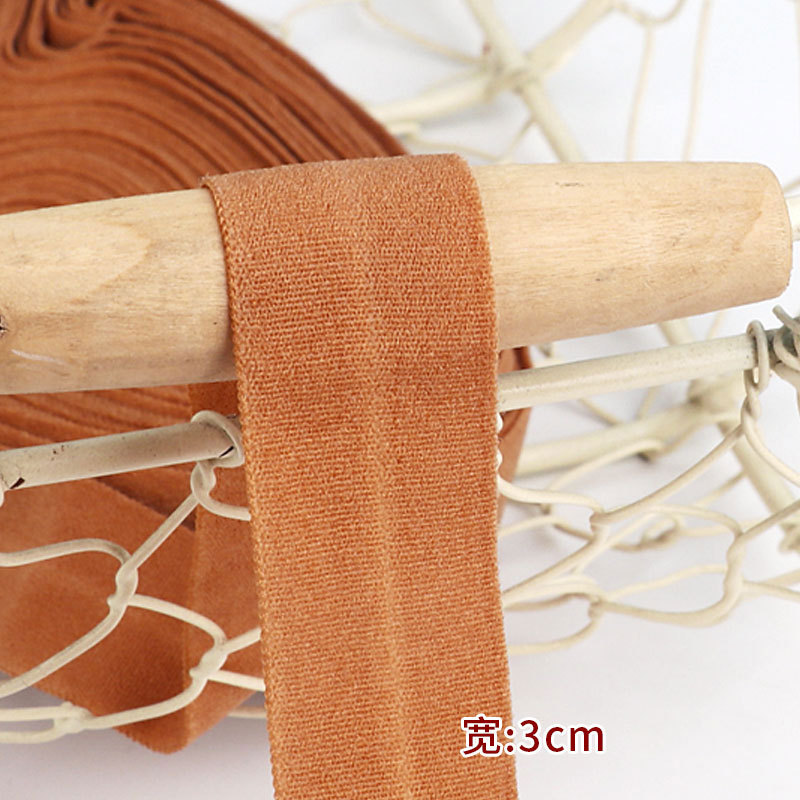 Tira de borde elástico de algodón accesorios de tela tira de borde de ropa de bebé cinta ropa interior banda elástica correa de tela plegable