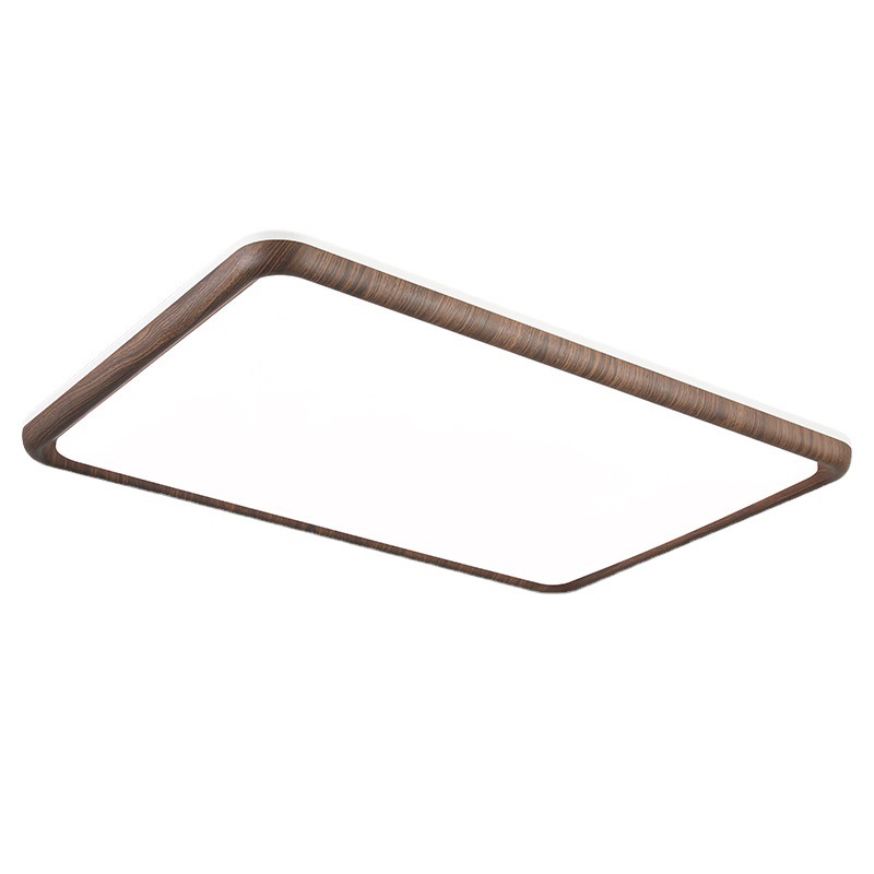 lámpara de sala de estar lámpara principal de vestíbulo estilo medieval color nuez nuevo estilo chino lámpara de restaurante lámpara de techo dormitorio lámpara Zhongshan