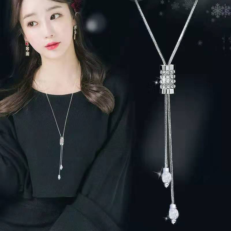 时尚小巧心灵灯塔项链女 清新气质精致长款毛衣链挂件饰品批发