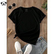 H 35366 Round Neck Tee Solid��ɫ�A�IT��