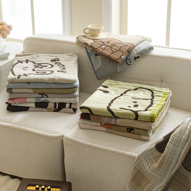 Saugstarkes Vierlagiges Baumwollmusselin Badetuch Für Babys_voghion.com