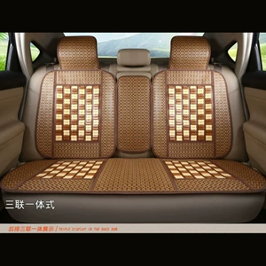 Rear 3-Seater Car Seat Cushion, Summer Bamboo Breathable Cooling Pad, Single Seat Cover for Small Cars, Suvs, and Pickup Trucks