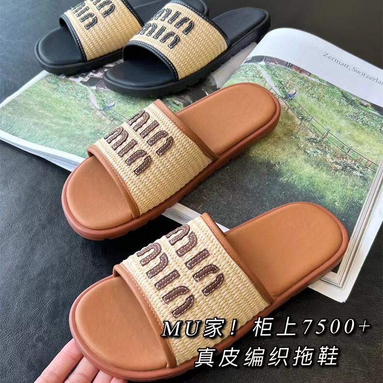 Hawaiian Holiday Style Genuine Leather Flat Sandals Retro Woven Outwear Sandals for Women Summer B0602T Hawaiian Holiday Style Genuine Leather Flat Sandals Retro Woven Outwear Sandals for Women Summer B0602T