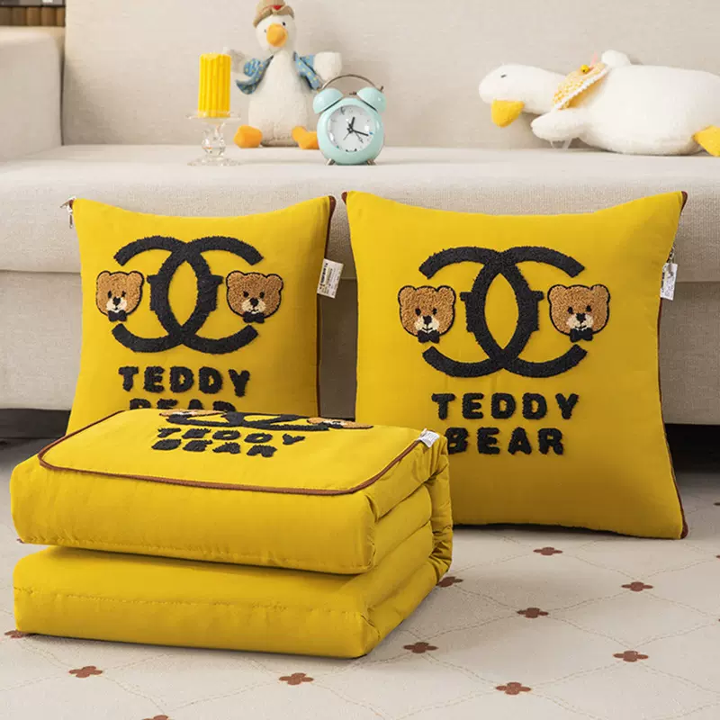 抱枕被子两用二合一加厚折叠汽车载枕头被办公室午睡空调毯子靠垫