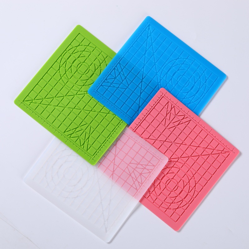 跨境3d打印笔硅胶垫方形DIY立体绘图儿童益智三维图形练习画板垫