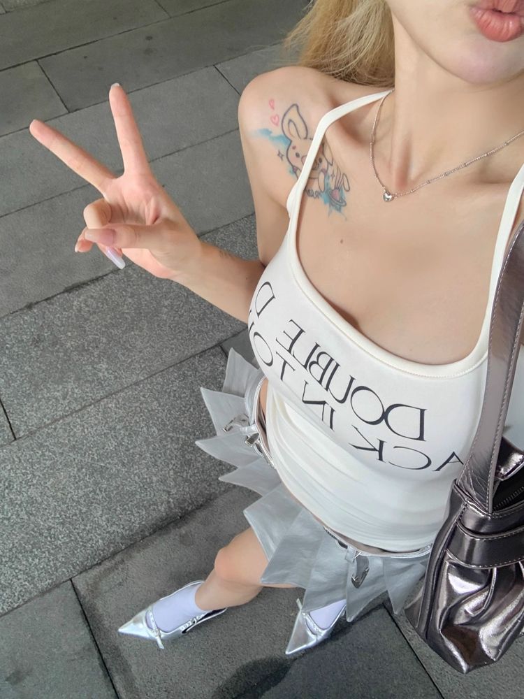 Cotton short tank top