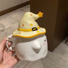 女の子へのかわいいセラミックカップの誕生日プレゼント、蓋付きの奇妙なゴーストマグ、親友やガールフレンドへのギフト