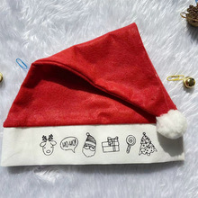 圣诞节帽子儿童大人圣诞帽红迷你卡通圣诞帽圣诞节礼品派对装饰品