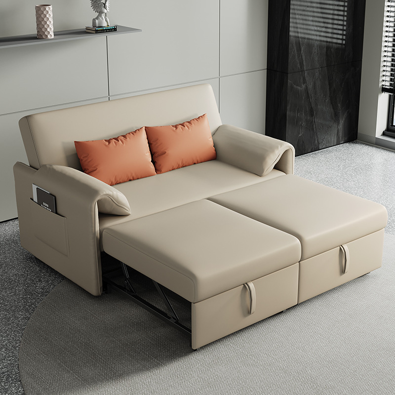 Sofá cama escondida, sofá cama doble multifuncional, sofá cama de tela plegable de tecnología de doble propósito