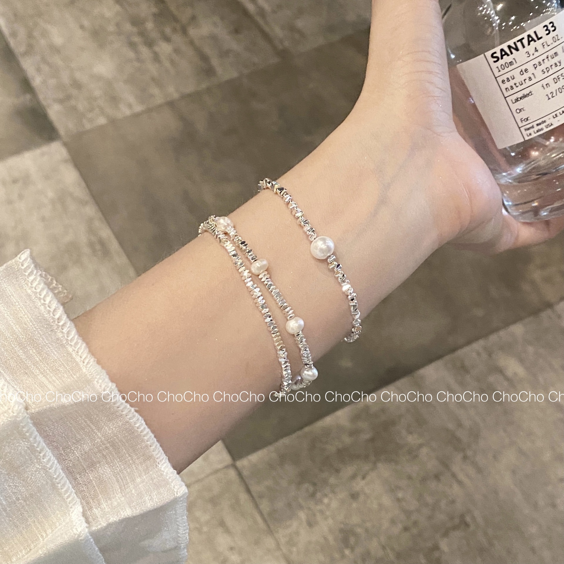 Broken Silver Imitation Pearl Bracelet Women's Niche Design Sense Light Luxury Sense Ins Style Summer Girlfriend Hand Jewelry Wholesale