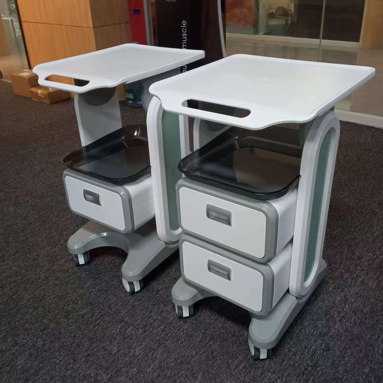 Carro herramientas ntales orales móvil estética médica clínica cajón rack socket mesa