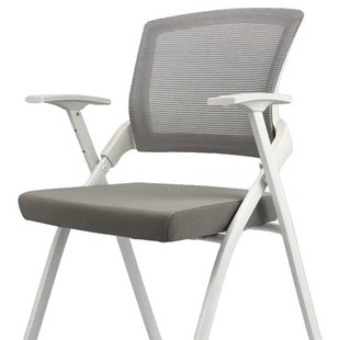 Ys-601 White Training Chair with Writing Board, Foldable Table, Integrated Chair and Table, News Chair with Armrests for Meetings