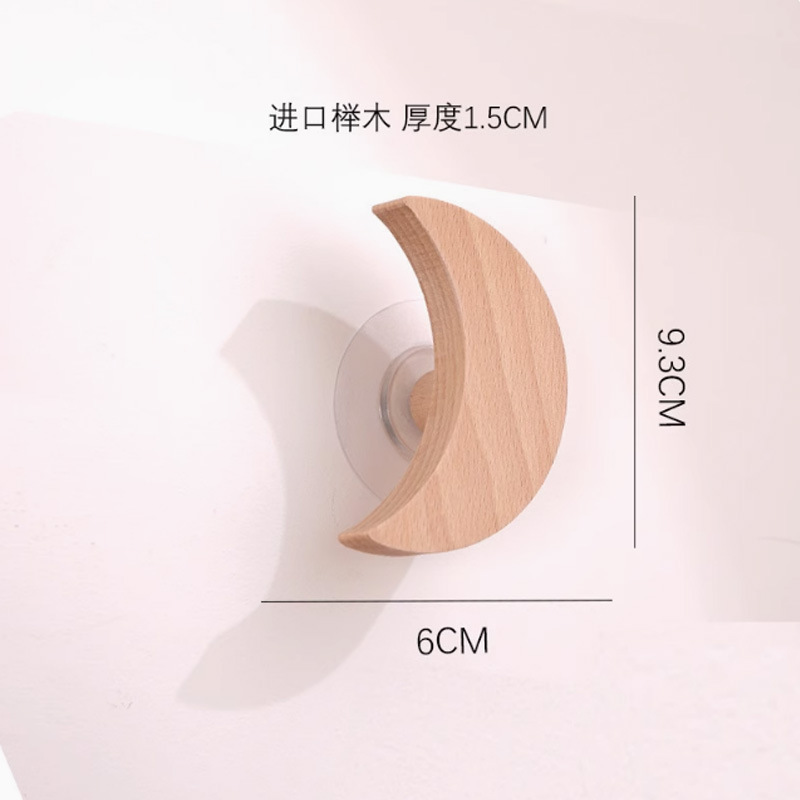 Gancho de ropa-luna de haya