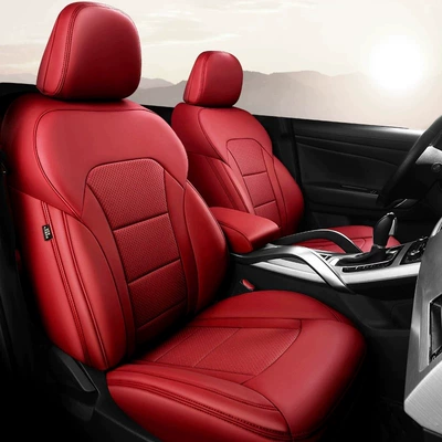 Modelə uyğun (Original) oturacaq örtükləri — Tharu New Model Lavida Tayron - passion-red-standard-edition-five-seats-nappa-leather-full-surround-in-front-and-rear-rows