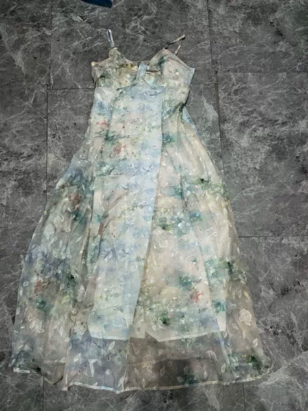 Shiffon spring long skirt