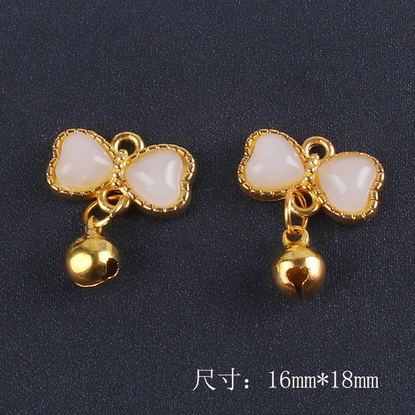 White small bell with bow