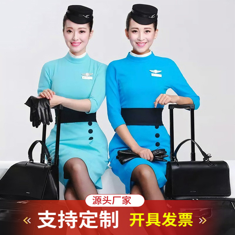 Xiamen Airlines Stewardess Dress Uniform Flight Attendant Interview Flight Attendant Etiquette Training School Vocational College Work Uniform Xiamen Airlines Stewardess Dress Uniform Flight Attendant Interview Flight Attendant Etiquette Training School Vocational College Work Uniform