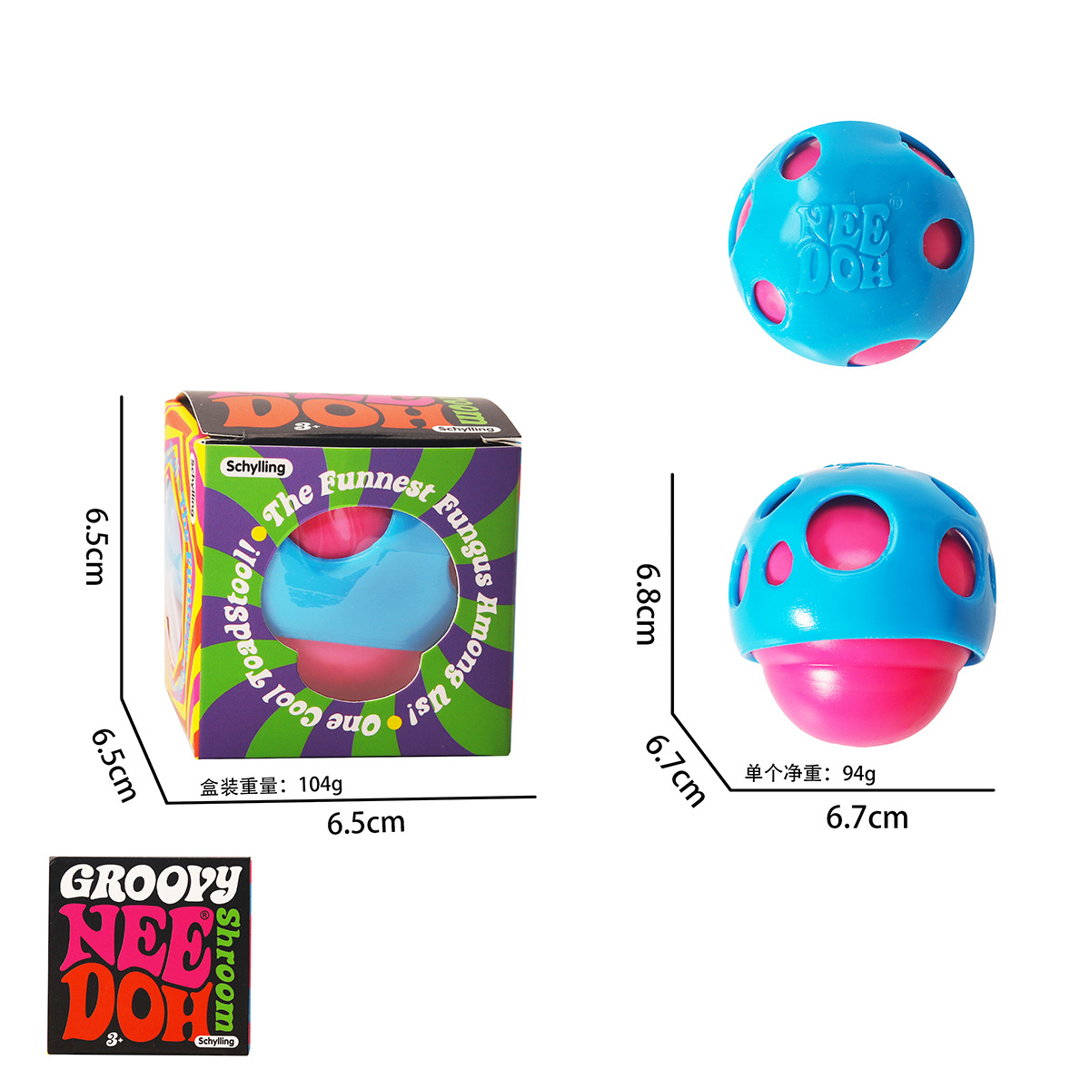 Needoh juguetes de explosión transfronterizos, artefactos mágicos de descompresión, juguetes de descompresión de rebote lento.