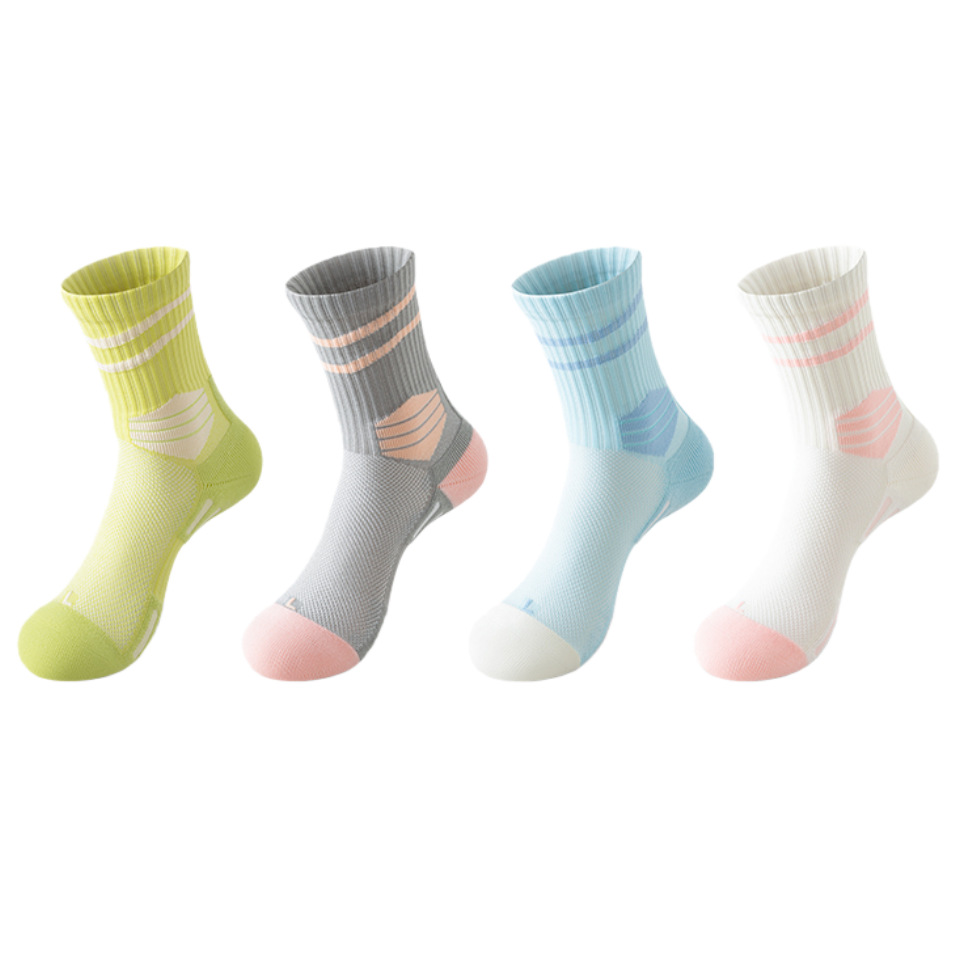 Women's Professional Running Socks Odor Resistant Non-Slip Sweat Wicking For Marathon Badminton Tennis Spring Summer Sports Accessories_voghion.com