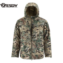 ESDY outdoor new camouflage jacket, multi-pocket cotton jacket, warm and thickened cotton jacket A022