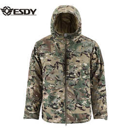 ESDY户外新款迷彩冲锋衣 棉衣多口袋棉服保暖加厚棉衣A022