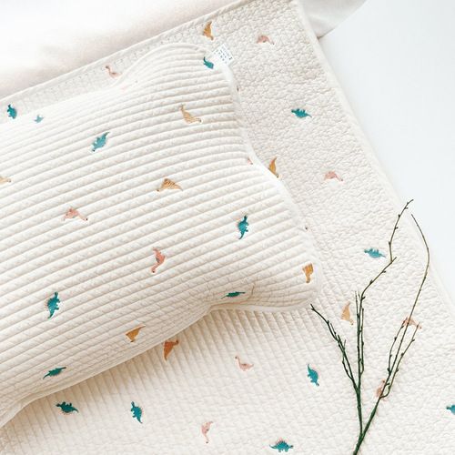 ins Korean style breathable sweat-absorbent baby embroidered cotton sheets newborn thickened cotton mattress