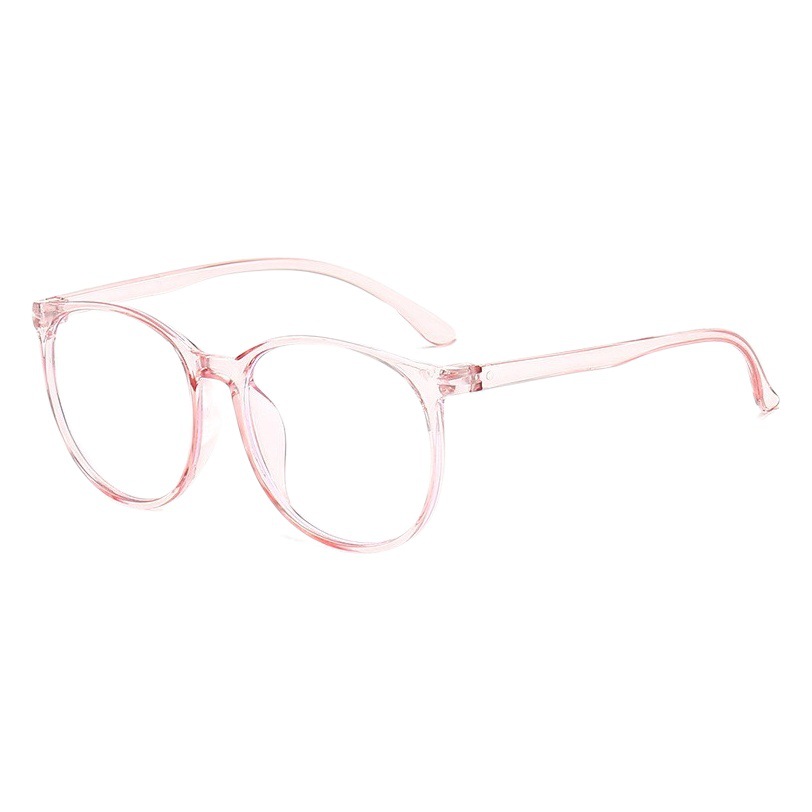 New Fashionable Anti-Blue Light Women's Trendy Personality Plain Glasses Frame Ultra-Light Non-Prescription Glasses for Women