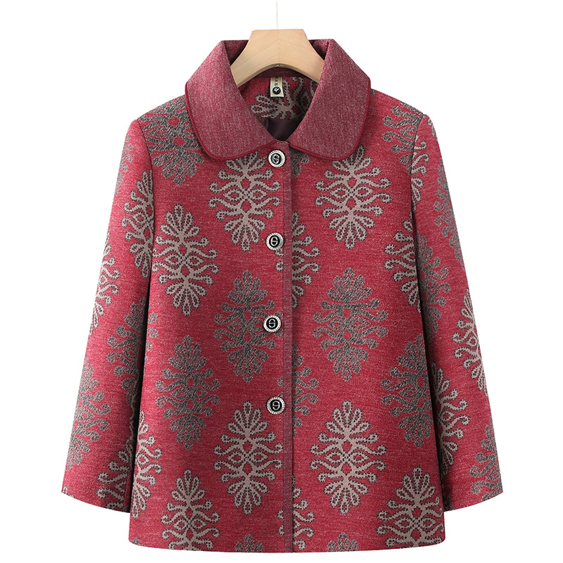 Бабушка Весеннее и Осеннее пальто Старушка Весеннее пальто 70-летняя мама одевается новая средняя и пожилая женская одежда для пожилых людей